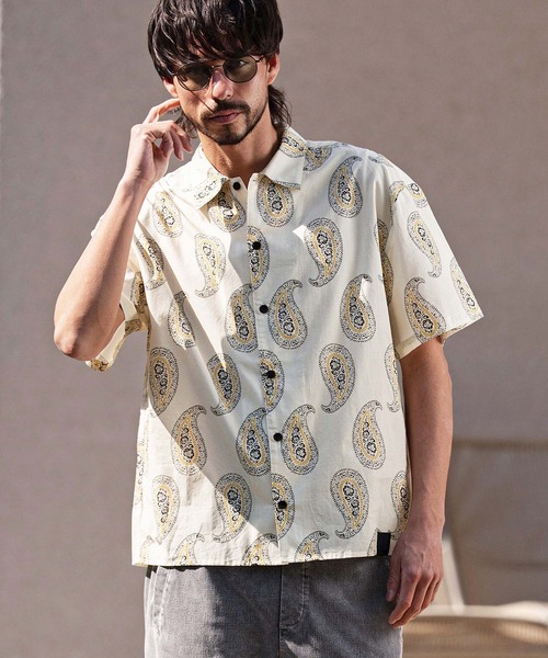 CAMBIO(カンビオ)の「mhs2623-Antique Paisley Short Sleeve Shirts 半袖シャツ(PF-261-022)(シャツ/ブラウス・メンズ・ホワイト/ブラック・M/L)」の10枚目の写真