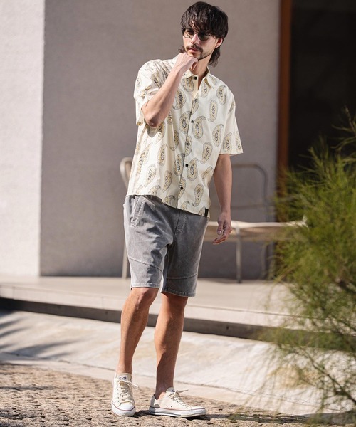 CAMBIO(カンビオ)の「mhs2623-Antique Paisley Short Sleeve Shirts 半袖シャツ(PF-261-022)(シャツ/ブラウス・メンズ・ホワイト/ブラック・M/L)」の12枚目の写真
