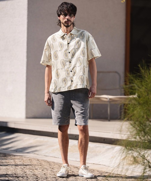 CAMBIO(カンビオ)の「mhs2623-Antique Paisley Short Sleeve Shirts 半袖シャツ(PF-261-022)(シャツ/ブラウス・メンズ・ホワイト/ブラック・M/L)」の13枚目の写真