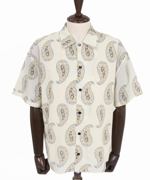 CAMBIO(カンビオ)の「mhs2623-Antique Paisley Short Sleeve Shirts 半袖シャツ(PF-261-022)(シャツ/ブラウス・メンズ・ホワイト/ブラック・M/L)」の14枚目の写真