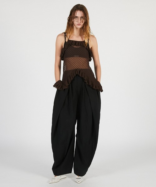 PRANK PROJECT(プランクプロジェクト)の「【2026Summer Pre-Order】タックフォルムボリュームパンツ / Tuck Form Volume Pants(その他パンツ・レディース・ホワイト/ブラック・36/38)」の13枚目の写真