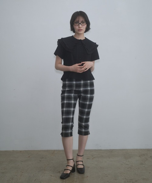 FEKETE(フェケテ)の「stretch capri pants / ストレッチカプリパンツ(その他パンツ・レディース・ブラック/プラム/チェック・MEDIUM/SMALL/LARGE)」の18枚目の写真