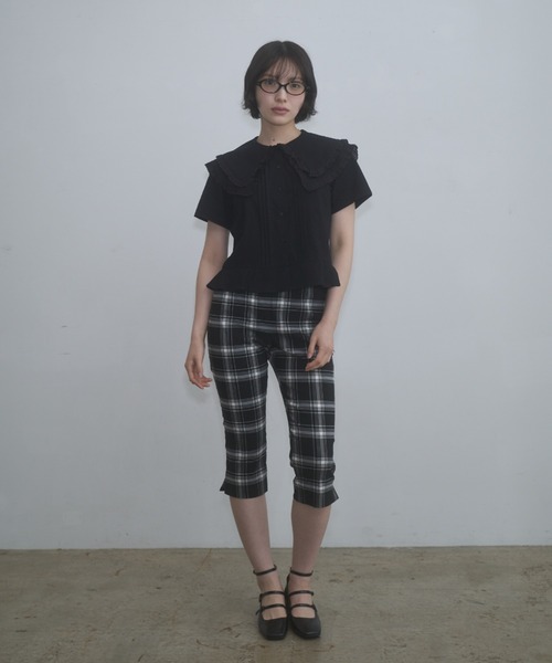 FEKETE(フェケテ)の「stretch capri pants / ストレッチカプリパンツ(その他パンツ・レディース・ブラック/プラム/チェック・MEDIUM/SMALL/LARGE)」の19枚目の写真
