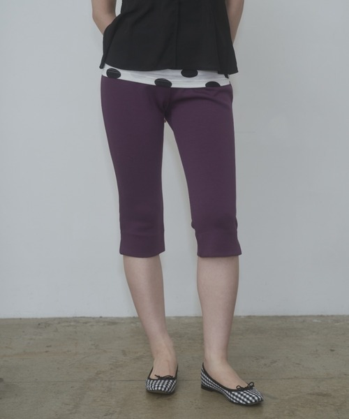 FEKETE(フェケテ)の「stretch capri pants / ストレッチカプリパンツ(その他パンツ・レディース・ブラック/プラム/チェック・MEDIUM/SMALL/LARGE)」の6枚目の写真