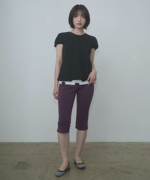 FEKETE(フェケテ)の「stretch capri pants / ストレッチカプリパンツ(その他パンツ・レディース・ブラック/プラム/チェック・MEDIUM/SMALL/LARGE)」の13枚目の写真