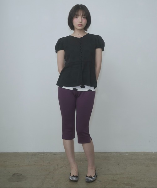stretch capri pants / ストレッチカプリパンツ（その他パンツ