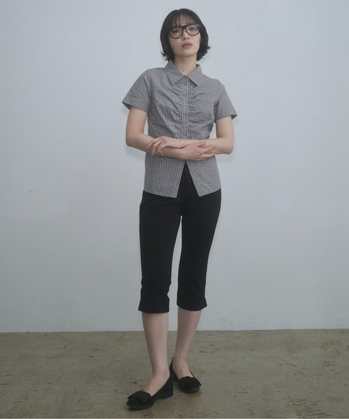 FEKETE(フェケテ)の「stretch capri pants / ストレッチカプリパンツ(その他パンツ・レディース・ブラック/プラム/チェック・MEDIUM/SMALL/LARGE)」の16枚目の写真