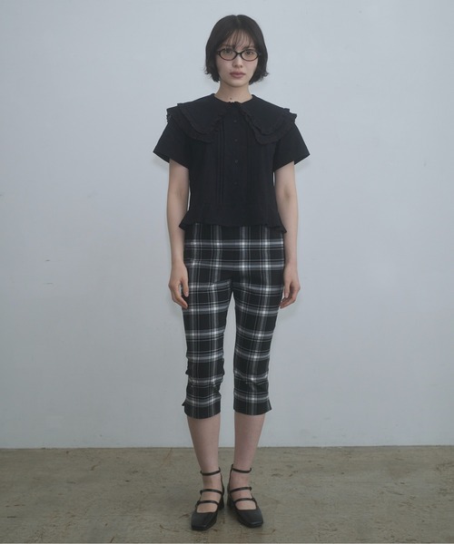 FEKETE(フェケテ)の「stretch capri pants / ストレッチカプリパンツ(その他パンツ・レディース・ブラック/プラム/チェック・MEDIUM/SMALL/LARGE)」の12枚目の写真