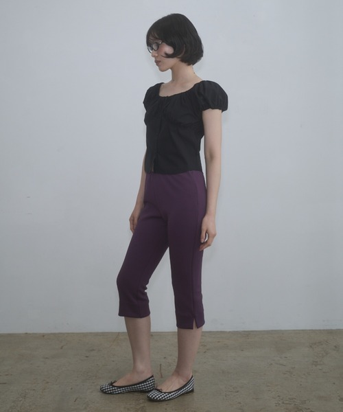 FEKETE(フェケテ)の「stretch capri pants / ストレッチカプリパンツ(その他パンツ・レディース・ブラック/プラム/チェック・MEDIUM/SMALL/LARGE)」の14枚目の写真