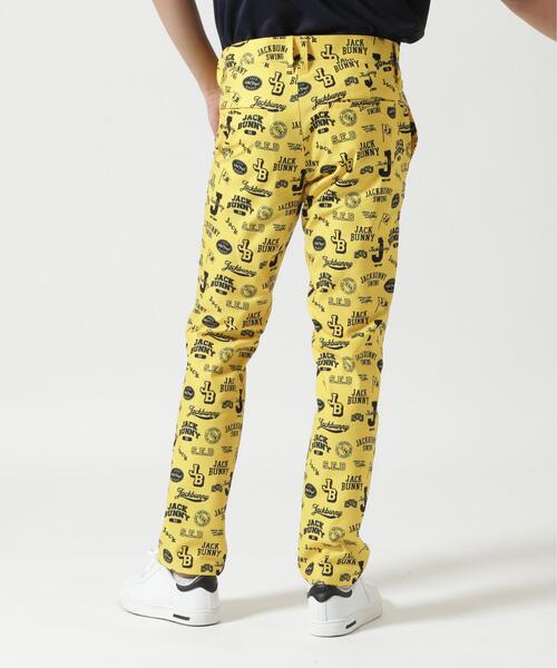 Jack Bunny!!(ジャックバニー)の「PEストレッチロゴプリントロングパンツ(その他パンツ・メンズ・イエロー/ネイビー・X-LARGE/MEDIUM/LARGE)」の4枚目の写真