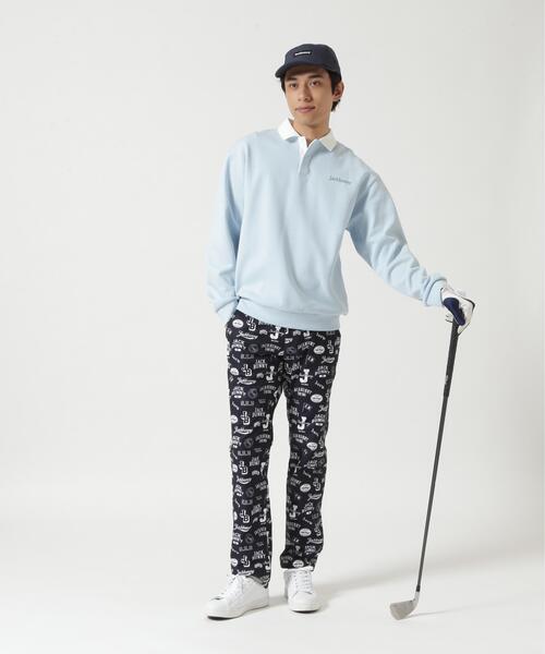Jack Bunny!!(ジャックバニー)の「PEストレッチロゴプリントロングパンツ(その他パンツ・メンズ・イエロー/ネイビー・X-LARGE/MEDIUM/LARGE)」の7枚目の写真