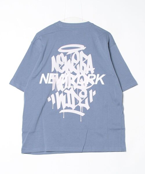 NEW ERA（ニューエラ）の「ニューエラ  SS OS CT TEE TAGGING SLT 261（Tシャツ/カットソー・メンズ・ブルーグレー・M/L/LL）」の2枚目の写真