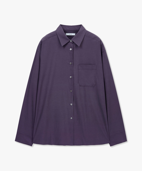 MONGDOL(モンドル)の「ソフトタッチオーバーサイズコットンシャツバイオレットMDSH027VIOLET(シャツ/ブラウス・レディース・その他・F)」の7枚目の写真