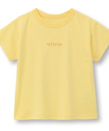mitete（ミテテ）の「ソフのびドロップショルダー半袖Ｔシャツ（Tシャツ/カットソー）」