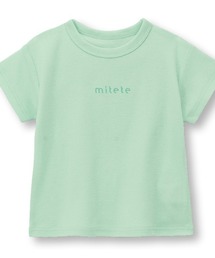 mitete（ミテテ）の「ソフのびドロップショルダー半袖Ｔシャツ（Tシャツ/カットソー）」