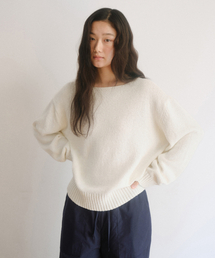 BENUET（ベニュエット）の「Ground knit_White（ニット/セーター）」