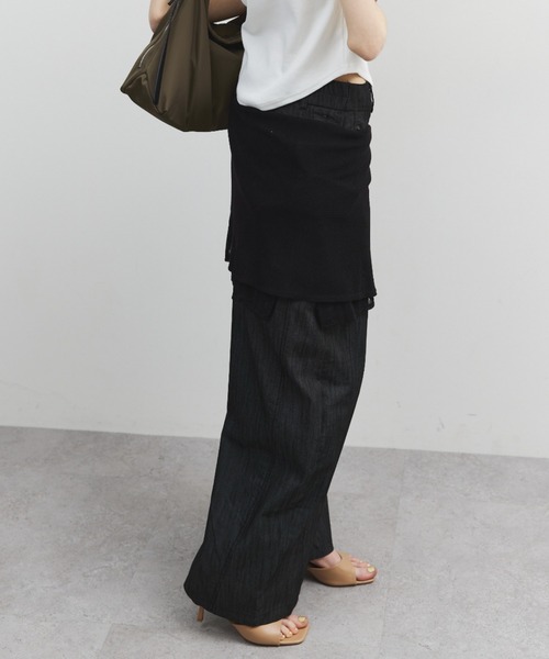 ELTONE(エルトーン)の「シャンブレーセミワイドパンツ(その他パンツ・レディース・グレー/ブラック・MEDIUM/SMALL)」の10枚目の写真