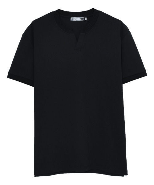 BENUSTA(ベヌスタ)の「『BENUSTA/ベヌスタ』キーネックリブ半袖Tシャツ【GC】(Tシャツ/カットソー・メンズ・ブラック/ホワイト・XL/L)」の10枚目の写真