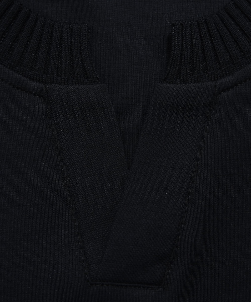 BENUSTA(ベヌスタ)の「『BENUSTA/ベヌスタ』キーネックリブ半袖Tシャツ【GC】(Tシャツ/カットソー・メンズ・ブラック/ホワイト・XL/L)」の13枚目の写真