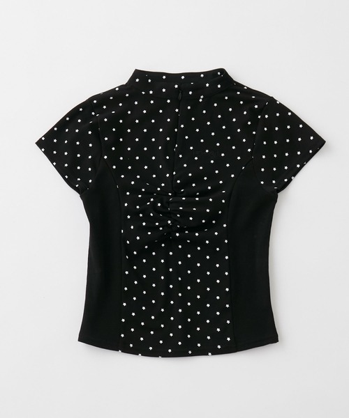 rumnel:(ルムネル)の「星柄フロントジップトップス / Star Print Front Zip Tops(Tシャツ/カットソー・レディース・ブラウン/ブラック・FREE)」の14枚目の写真