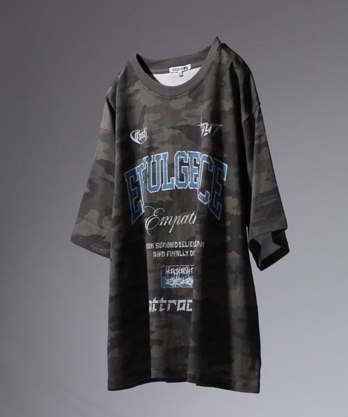 Jungle Storm（ジャングルストーム）の「JUNGLE STORM 加工グラフィックロゴTシャツ 半袖（Tシャツ/カットソー・メンズ・ブラック/カーキ/アイボリー/ピンク・M/L）」の3枚目の写真