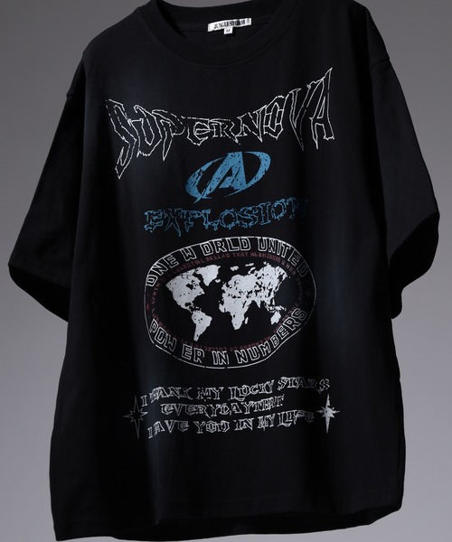 Jungle Storm（ジャングルストーム）の「JUNGLE STORM 加工グラフィックロゴTシャツ 半袖（Tシャツ/カットソー・メンズ・ブラック/カーキ/アイボリー/ピンク・M/L）」の10枚目の写真