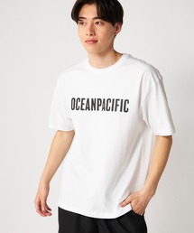 【OP:オーピー】バックプリントコットンTシャツ
