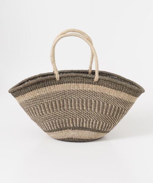 URBAN RESEARCH Sonny Label（アーバンリサーチサニーレーベル）の「BAGMATI　アバカボーダーバッグ（かごバッグ・レディース・ブラック系その他/ブラウン系その他・ONE）」の7枚目の写真