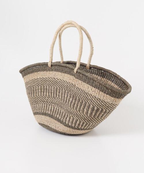 URBAN RESEARCH Sonny Label（アーバンリサーチサニーレーベル）の「BAGMATI　アバカボーダーバッグ（かごバッグ・レディース・ブラック系その他/ブラウン系その他・ONE）」の8枚目の写真