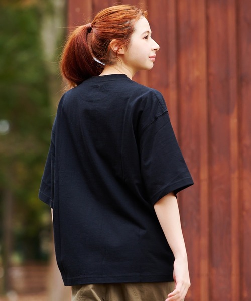 COBMASTER(コブマスター)の「COBMASTER/コブマスター 吸水速乾/抗菌防臭 ポケット刺繍 ルーズTEE《フォレストジップライン》(Tシャツ/カットソー・メンズ・ホワイト/セージグリーン/ブラック/ライトピンク・MEDIUM/LARGE/X-LARGE)」の14枚目の写真