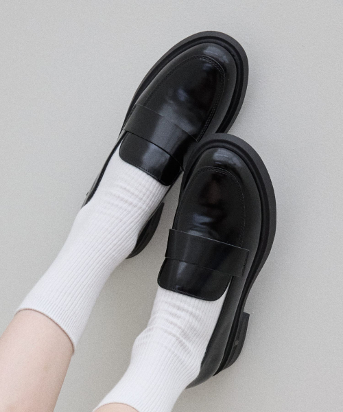 SPUR（シュプール）の「Jillian Minimal クラシックローファー 3.5cm -VS9001 (2color)（ローファー・レディース・ブラック/アイボリー・23.5cm/23cm/24.5cm/24cm/25cm）」の6枚目の写真