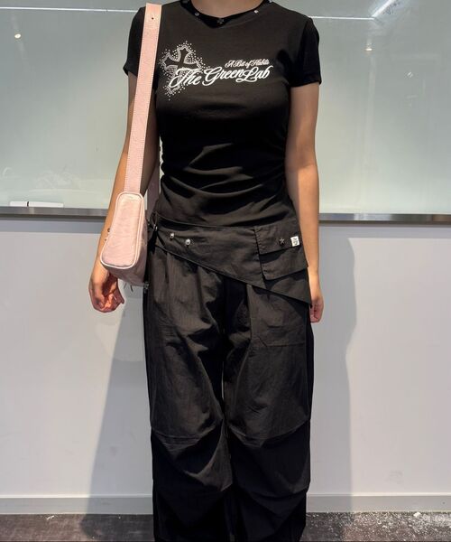 THE GREEN LAB（ザグリーンラボ）の「スタッドグラフィックシャーリング半袖Tシャツ[メランジグレー]（Tシャツ/カットソー・レディース・その他・FREE）」の17枚目の写真