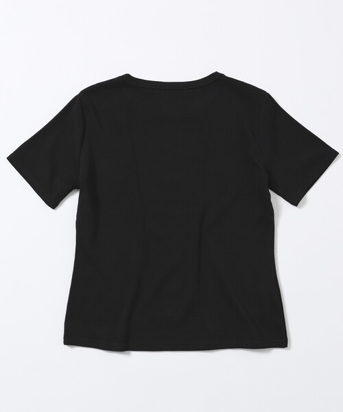 Firsthand(ファーストハンド)の「Firsthand/ファーストハンド シェルボタン フラワーモチーフ コットンモダール Tシャツ(Tシャツ/カットソー・レディース・ブラウン/ホワイト/ブラック/ネイビー・フリー)」の20枚目の写真