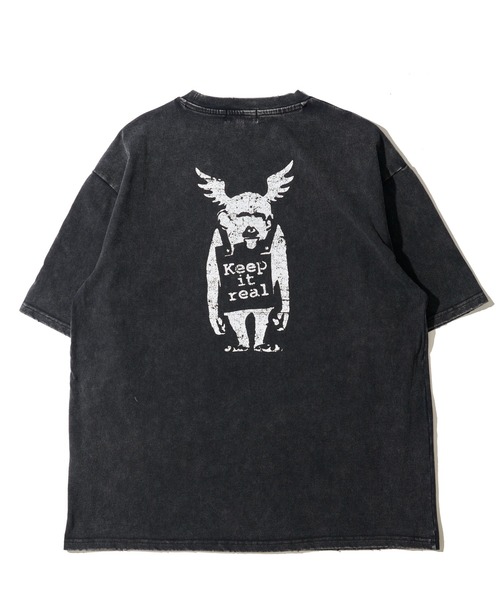 TETE HOMME(テットオム)の「【BRANDALISED/ブランダライズド】スノーウォッシュ加工 グラフィックプリントクルーネックTシャツ(Tシャツ/カットソー・メンズ・ブラック系1/グレー系1/グレー系2/ブラウン系1/ブラウン系2/ブラック系2・MEDIUM/LARGE/X-LARGE)」の2枚目の写真