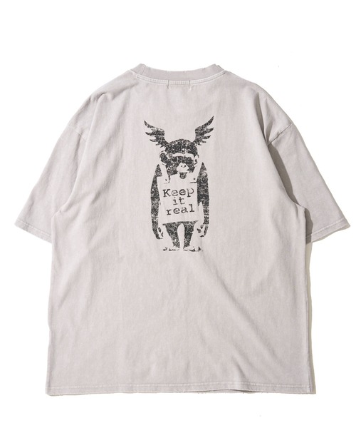 TETE HOMME(テットオム)の「【BRANDALISED/ブランダライズド】スノーウォッシュ加工 グラフィックプリントクルーネックTシャツ(Tシャツ/カットソー・メンズ・ブラック系1/グレー系1/グレー系2/ブラウン系1/ブラウン系2/ブラック系2・MEDIUM/LARGE/X-LARGE)」の4枚目の写真
