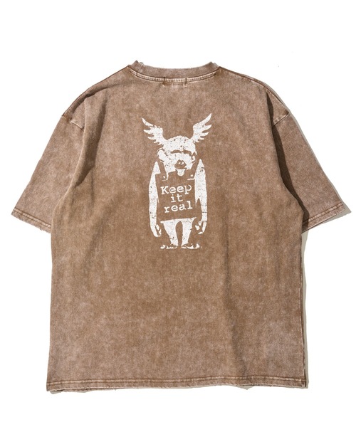 TETE HOMME(テットオム)の「【BRANDALISED/ブランダライズド】スノーウォッシュ加工 グラフィックプリントクルーネックTシャツ(Tシャツ/カットソー・メンズ・ブラック系1/グレー系1/グレー系2/ブラウン系1/ブラウン系2/ブラック系2・MEDIUM/LARGE/X-LARGE)」の6枚目の写真