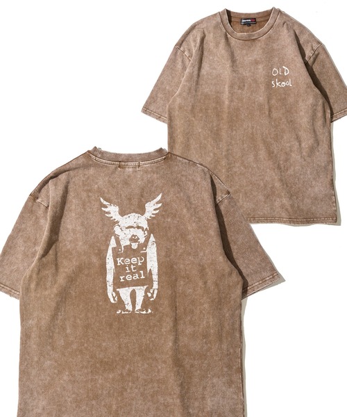 TETE HOMME(テットオム)の「【BRANDALISED/ブランダライズド】スノーウォッシュ加工 グラフィックプリントクルーネックTシャツ(Tシャツ/カットソー・メンズ・ブラック系1/グレー系1/グレー系2/ブラウン系1/ブラウン系2/ブラック系2・MEDIUM/LARGE/X-LARGE)」の18枚目の写真