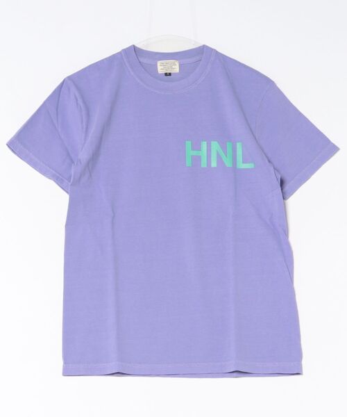 URBAN ISLAND SOCIETY(アーバンアイランドソサエティ)の「ショートスリーブ Tシャツ メンズ HNL / URBAN ISLAND SOCIETY(アーバンアイランドソサエティ)(Tシャツ/カットソー・メンズ・ターコイズブルー/アイボリー/バイオレット・X-LARGE/LARGE/MEDIUM/SMALL)」の3枚目の写真