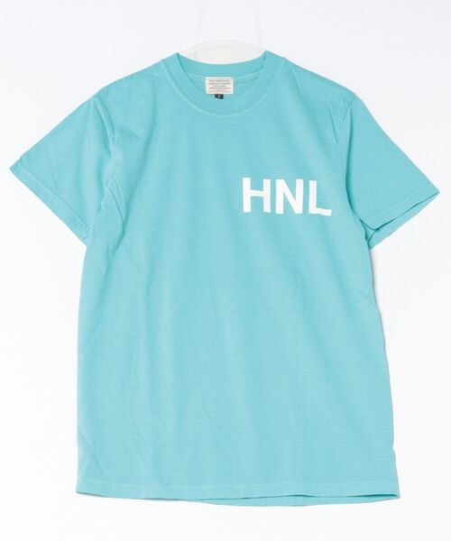 URBAN ISLAND SOCIETY(アーバンアイランドソサエティ)の「ショートスリーブ Tシャツ メンズ HNL / URBAN ISLAND SOCIETY(アーバンアイランドソサエティ)(Tシャツ/カットソー・メンズ・ターコイズブルー/アイボリー/バイオレット・X-LARGE/LARGE/MEDIUM/SMALL)」の1枚目の写真