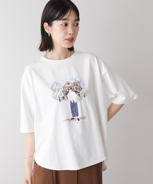 Bou Jeloud（ブージュルード）の「ドールモチーフＴシャツ（Tシャツ/カットソー・レディース・ブラック/オフホワイト/杢グレー・FREE）」の6枚目の写真