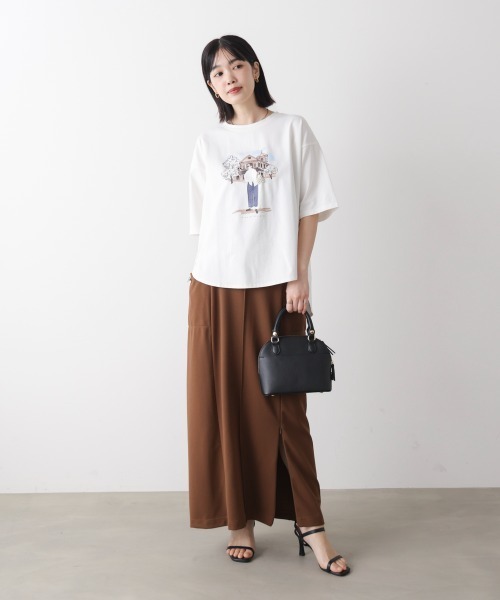 Bou Jeloud（ブージュルード）の「ドールモチーフＴシャツ（Tシャツ/カットソー・レディース・ブラック/オフホワイト/杢グレー・FREE）」の8枚目の写真