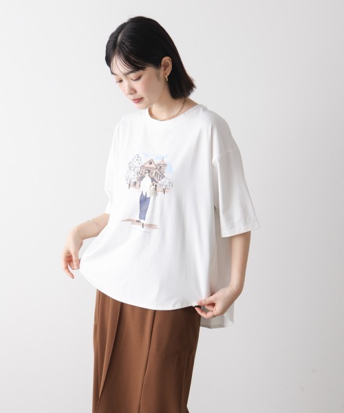 Bou Jeloud（ブージュルード）の「ドールモチーフＴシャツ（Tシャツ/カットソー・レディース・ブラック/オフホワイト/杢グレー・FREE）」の13枚目の写真