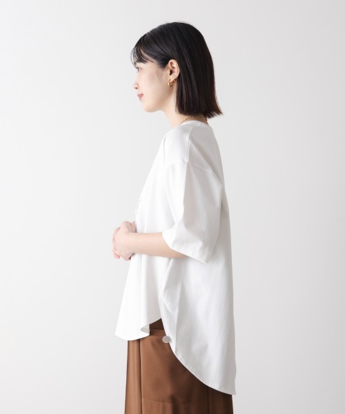 Bou Jeloud（ブージュルード）の「ドールモチーフＴシャツ（Tシャツ/カットソー・レディース・ブラック/オフホワイト/杢グレー・FREE）」の20枚目の写真
