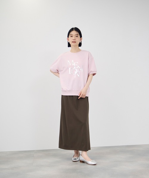 Mac-House(マックハウス)の「Idnes 接触冷感ドロストカットナロースカート(スカート・レディース・ブラウン/ブラック/グレイッシュベージュ・FREE)」の10枚目の写真
