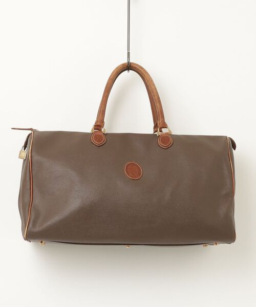 C033 トラサルディ ボストンバック 美品 ブランド古着】TRUSSARDI｜トラサルディのボストンバッグ（ブラウン