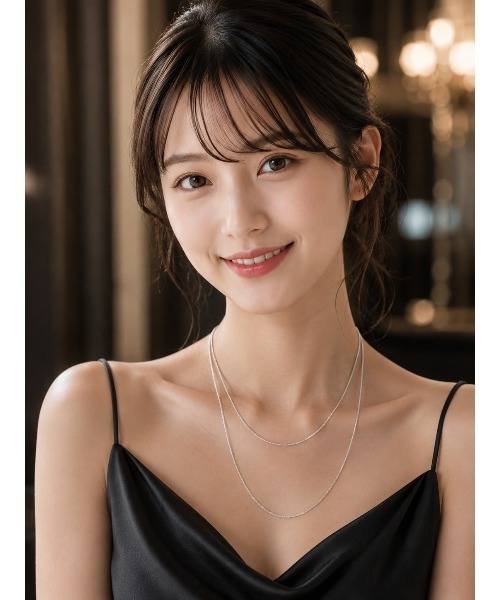 LAUTRE COTE(ロウトレコウト)の「【日本製】喜平チェーンネックレス 2P SET(40cm+50cm) ゴールド / シルバー(ネックレス・レディース・ゴールド/シルバー・FREE)」の7枚目の写真