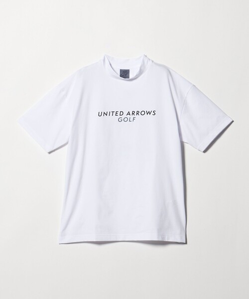 UNITED ARROWS GOLF(ユナイテッドアローズゴルフ)の「メンズ ロゴ モックネック シャツ 吸水速乾・UV(Tシャツ/カットソー・メンズ・グレー系/ホワイト/ブラック・L/XL/M)」の2枚目の写真
