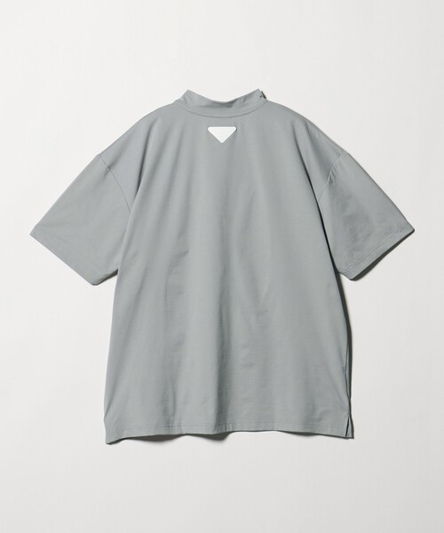 UNITED ARROWS GOLF(ユナイテッドアローズゴルフ)の「メンズ ロゴ モックネック シャツ 吸水速乾・UV(Tシャツ/カットソー・メンズ・グレー系/ホワイト/ブラック・L/XL/M)」の4枚目の写真