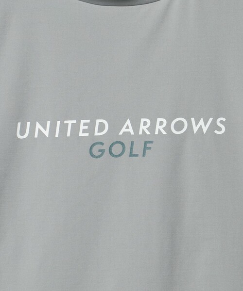 UNITED ARROWS GOLF(ユナイテッドアローズゴルフ)の「メンズ ロゴ モックネック シャツ 吸水速乾・UV(Tシャツ/カットソー・メンズ・グレー系/ホワイト/ブラック・L/XL/M)」の8枚目の写真