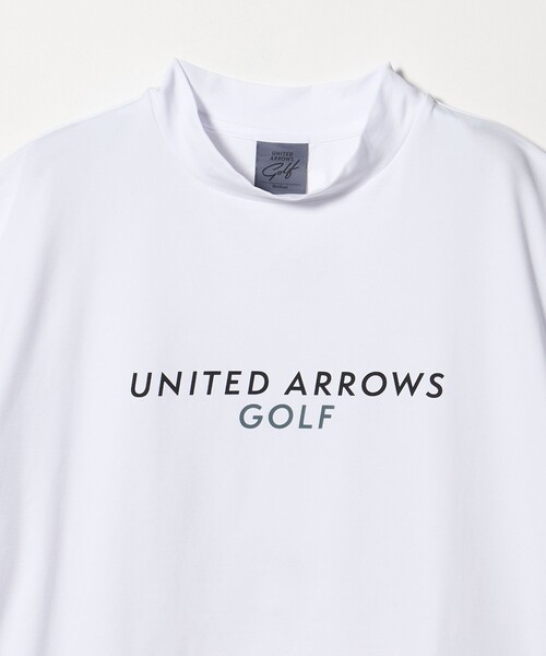 UNITED ARROWS GOLF(ユナイテッドアローズゴルフ)の「メンズ ロゴ モックネック シャツ 吸水速乾・UV(Tシャツ/カットソー・メンズ・グレー系/ホワイト/ブラック・L/XL/M)」の11枚目の写真